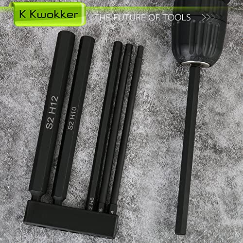 K Kwokker 150mm Hex Head Allen Wrench Drill Bits - Image 3