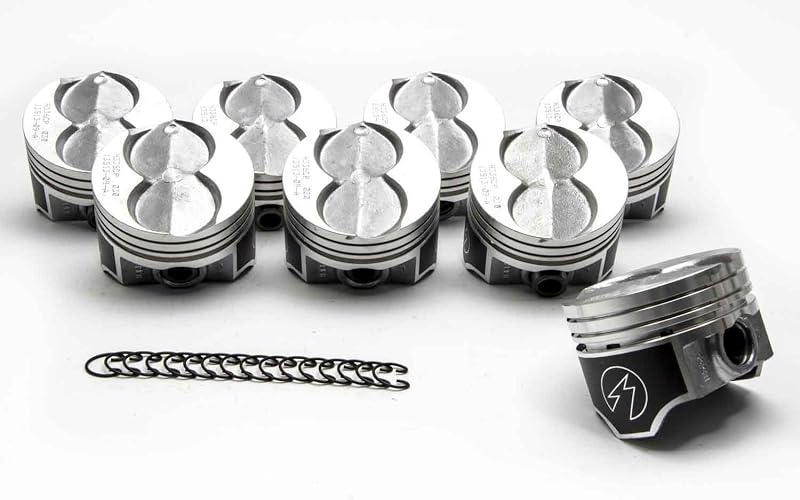Pistão fundido hipereutético Sealed Power H336CP30 para Small Block Ford – Conjunto com 8 unidades