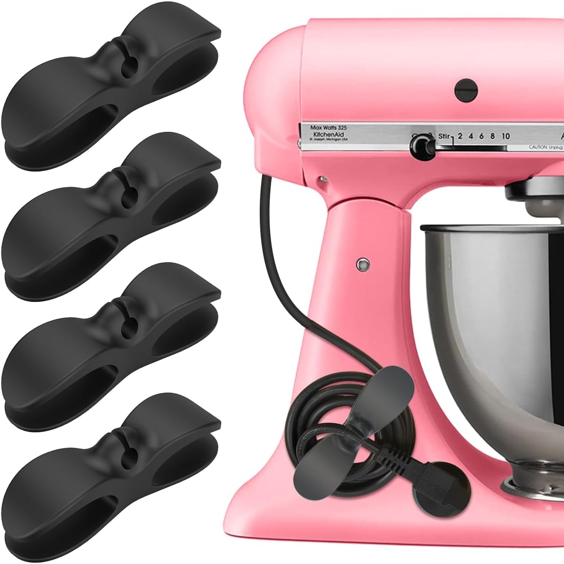 Cord Organizer for Kitchen Appliances – 4PCS Cord Winder Organizer Stick On Cable Holder Winder Keeper for Appliances Stick on Kitchenaid Mixer, Coffee Maker, Pressure Cooker, Home Gadget Accessories Cord Organizer for Kitchen Appliances – 4PCS Cord Winder Organizer Stick On Cable Holder Winder Keeper for Appliances Stick on Kitchenaid Mixer, Coffee Maker, Pressure Cooker, Home Gadget Accessories
