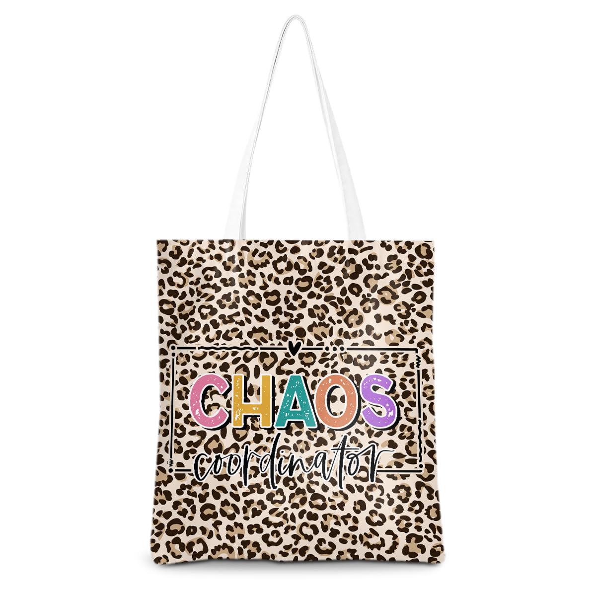 Leadership Boss Lady Chaos Coordinator Librarian Dance Teacher Supervisor Appreciation Gifts Tote Bag Reusable Grocery Bags