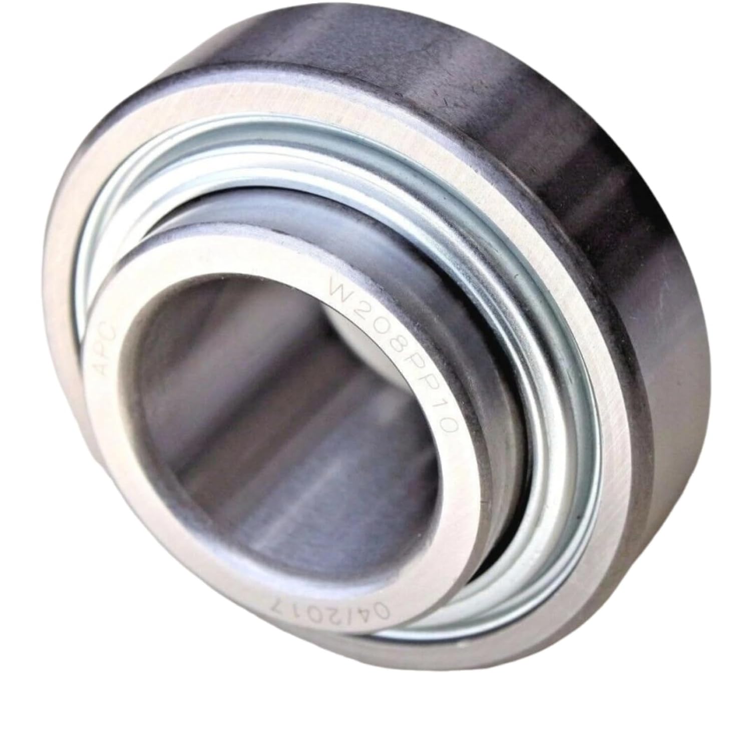 W208PP10 Disc Harrow Bearing - for Premium AG - 1-1/2" Round Bore - Cylindrical OD: 3.1496'' - 1.688" Inner Ring Width Extended at Both Sides DC208TT10 24RB8-208E3 Bring Triple Lip Seals