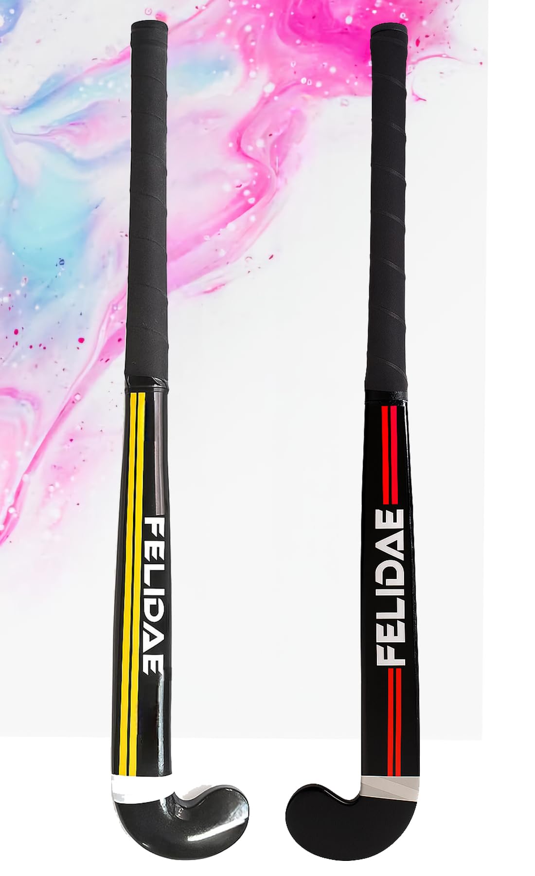 APOLESTAR Solid Combo Hockey Stick for Men/Women/Boy for Practice and Also use for Self Defence Hockey Stick - 36 inch Pack of 2-Multicolor