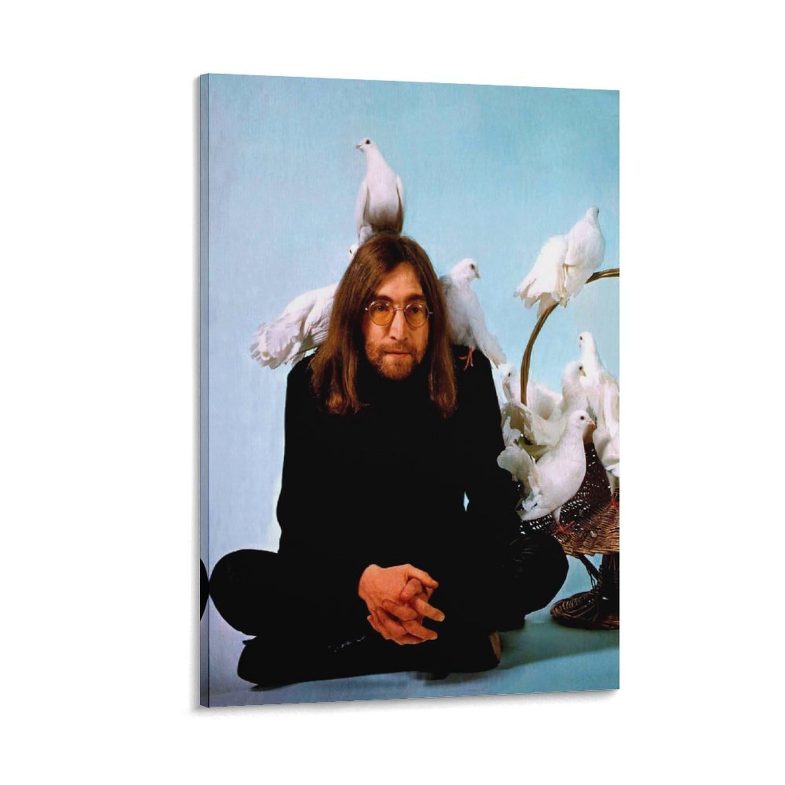 Amazon.co.jp: 音楽歌手ジョン・レノン ロック 鳩ポスター 部屋飾り