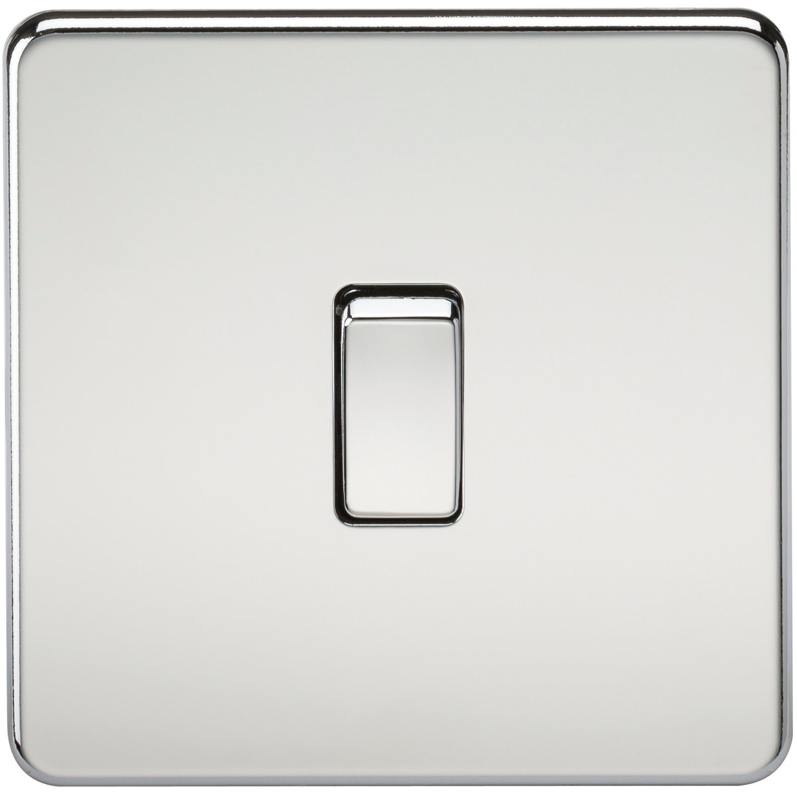 Knightsbridge SF8341PC Screwless 20 A 1-Gang DP Switch, Polished Chrome — image 1