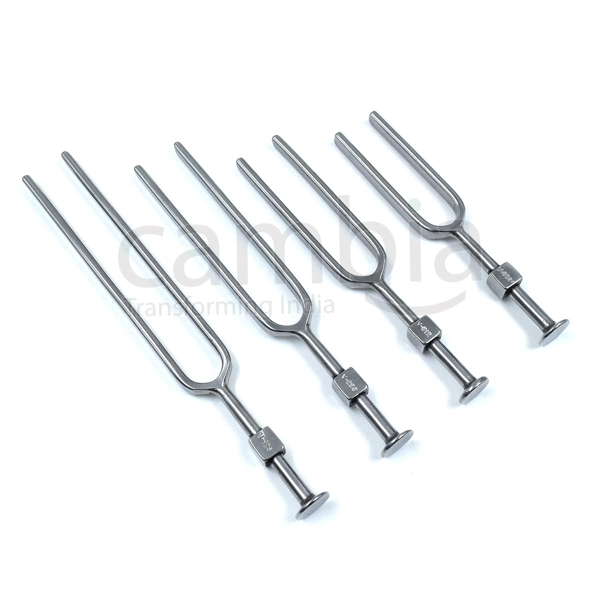 Cambia Tuning Fork Set (128Hz, 256Hz, 512Hz and 1024Hz) 2
