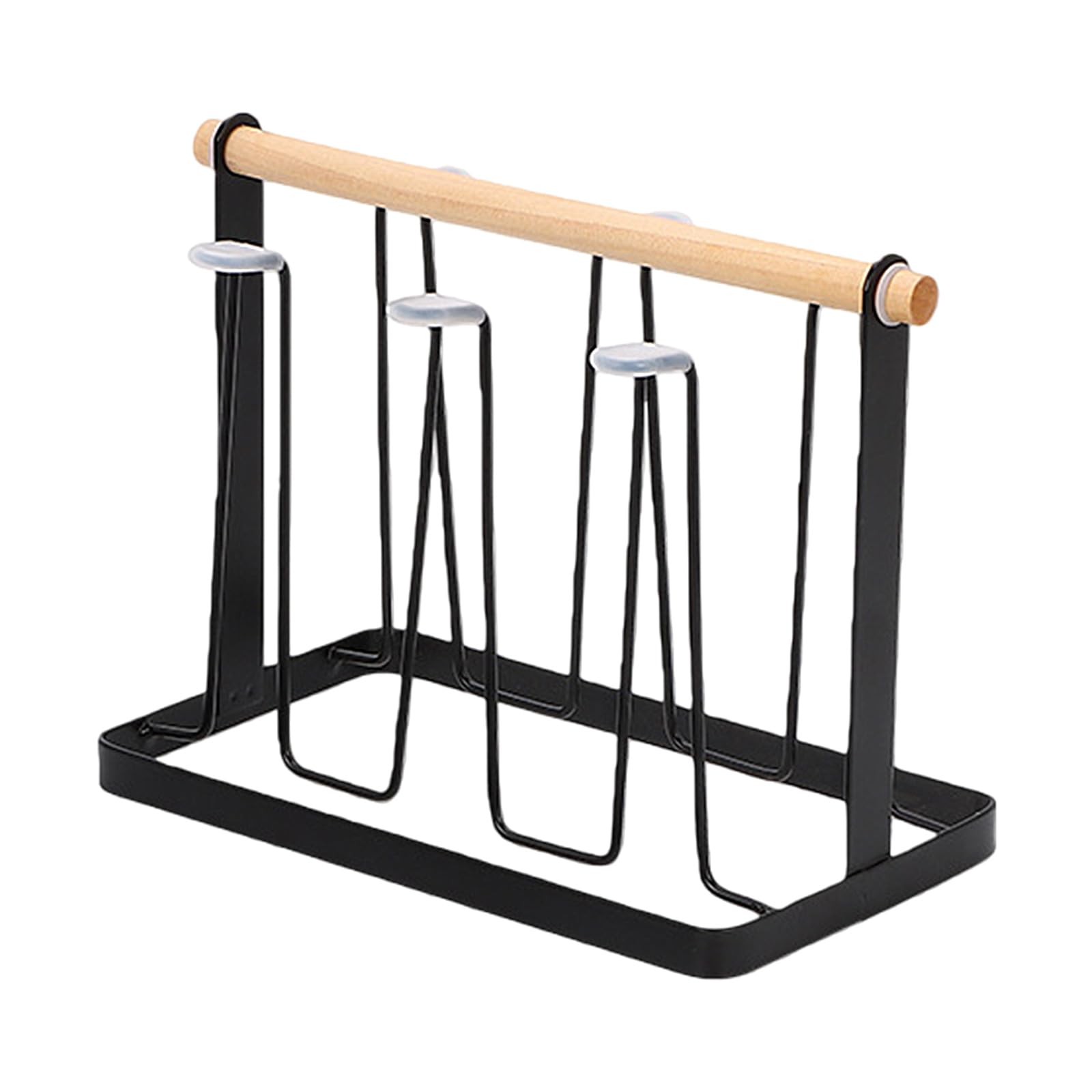 ordinarYone Simple Styles Iron Cup Holder Drying Rack for Kitchen Storage with Efficient Drainage Design and Space Saving Function