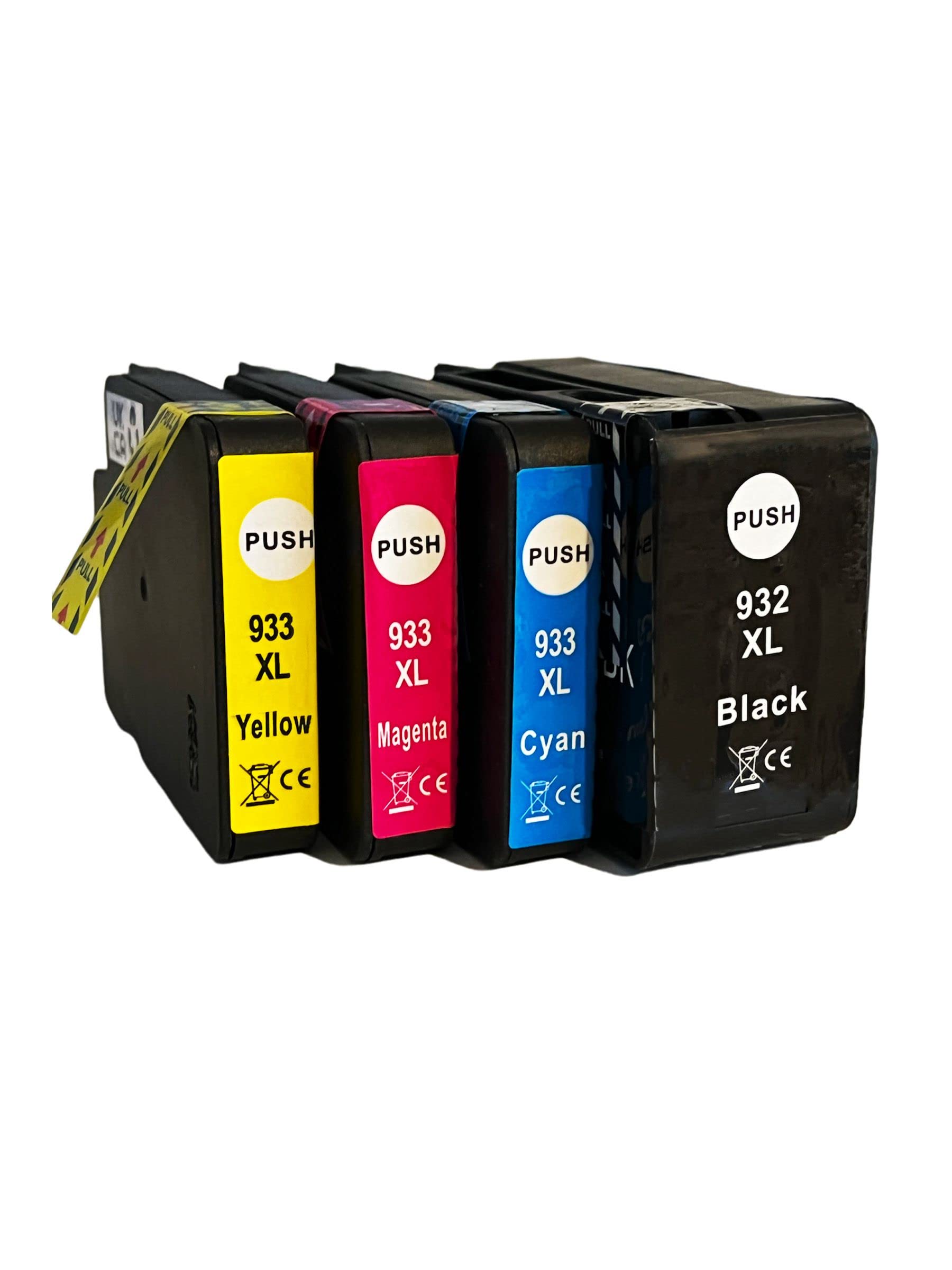 4-Pack 932XL/933XL Ink Cartridges For HP Officejet 6100 6600 6700 7100 Printers