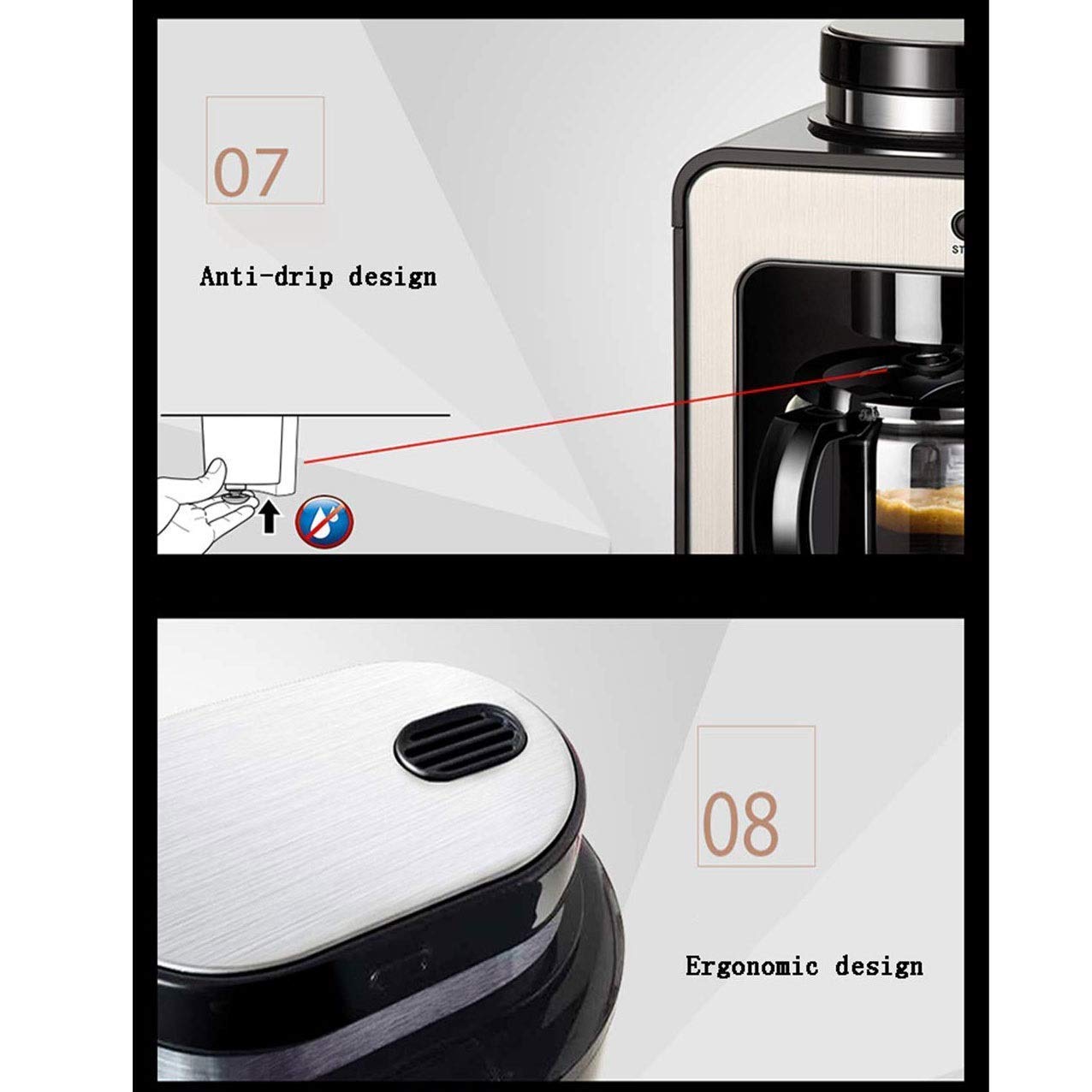 Máquina de café expreso y cafetera Totalmente automática con One Touch y Leche La Nueva