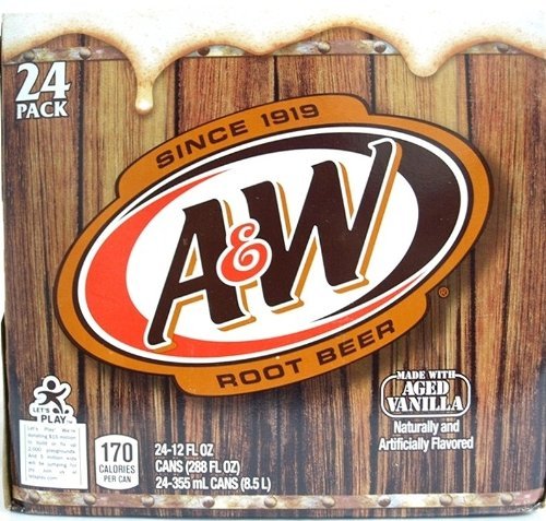 Amazon.co.jp: A&W ルートビア (A&W Root Beer) 355ml×24缶入×4ケース