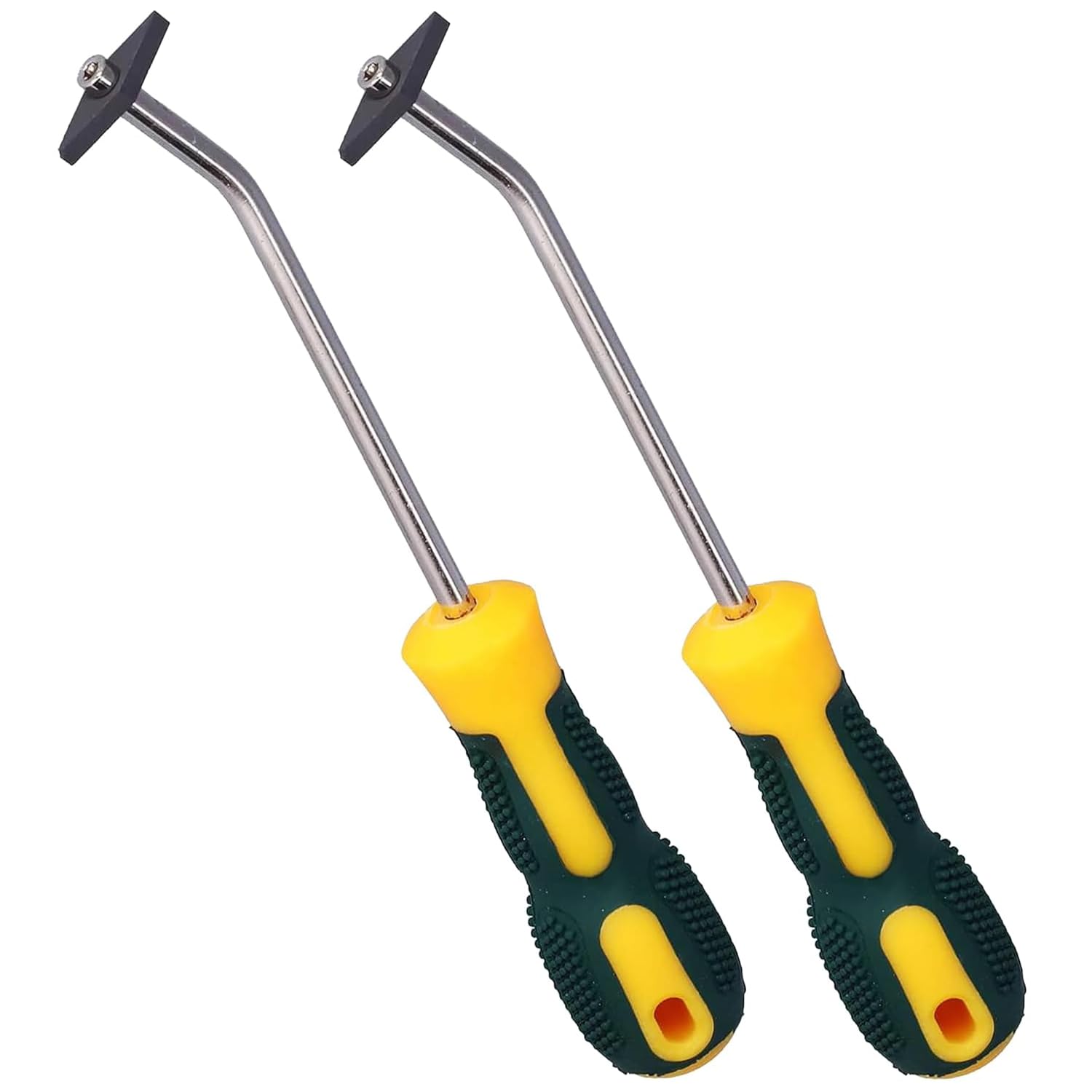 Erweicet 2 Set Grout Removal Tool with Detachable Tungsten Steel Blades Effective Grout Remover for Removing Paint Glue Grout Tile Grout Joint Cleaner Scraper with Soft-Grip Handle