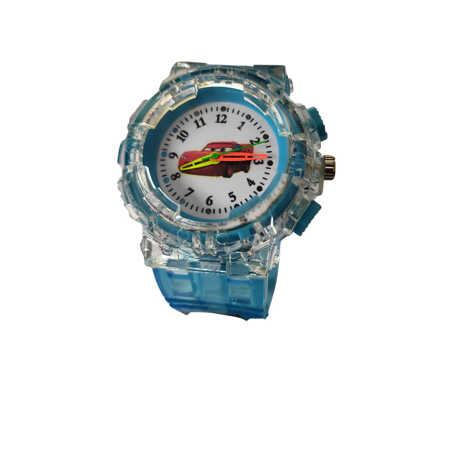 Kids Watch | Analogue dial | Multicolor Disco Light Wrist Watch for Children |Cartoon and Superhero Characters | Cars Watch (Blue) (B0CMWYN3QW) Amazon Price History, Amazon Price Tracker