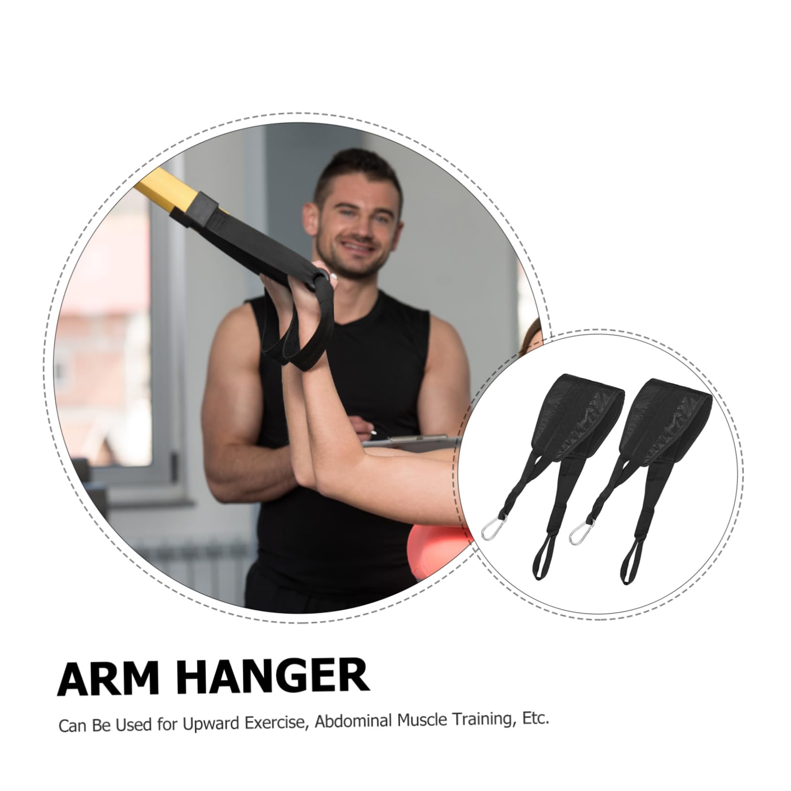 BESPORTBLE 1paio Cinghie Da Allenamento Per Addominali Supporto Per Pull-up Attrezzatura Fitness Versatile e Resistente Adatte Vari Esercizi Palestra e Casa Confezione