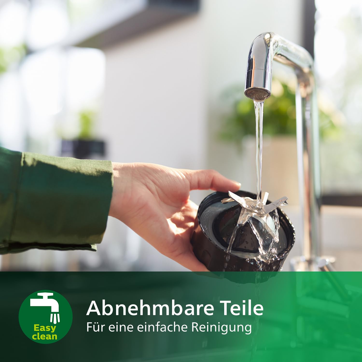 Philips Standmixer und Smoothie Maker – 1400W, 2-Liter-Glasbehälter, Rezepte-App, variable Geschwindigkeit, ProBlend 6 3D, 2 Trinkbecher (HR3655/00)