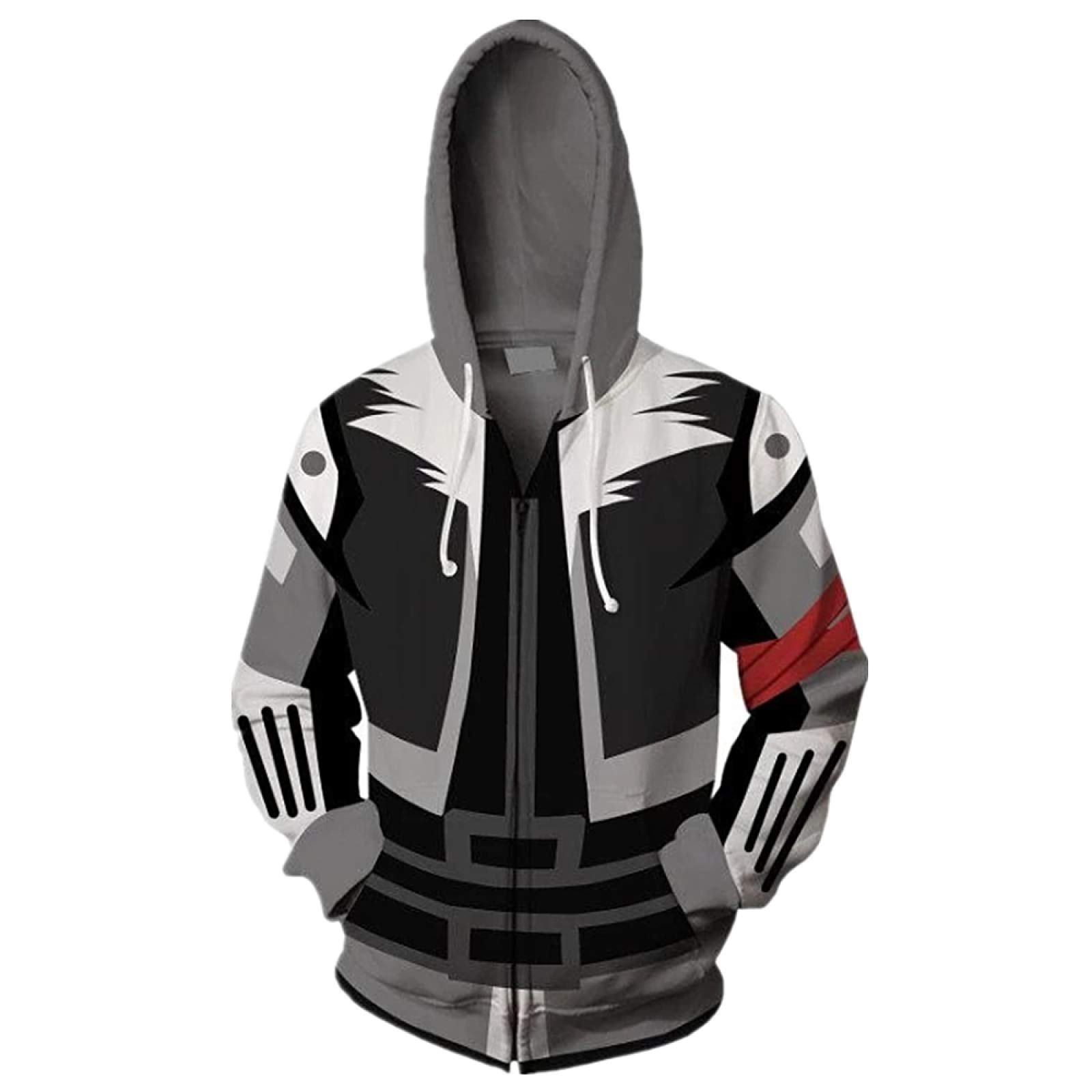 Charous Women's Black Anime Digital Monster/Digimon Cosplay Hoodies,2021 New Unisex 3D Printing Hooded Sweatshirt Used For Festival Cosplay Or Gift