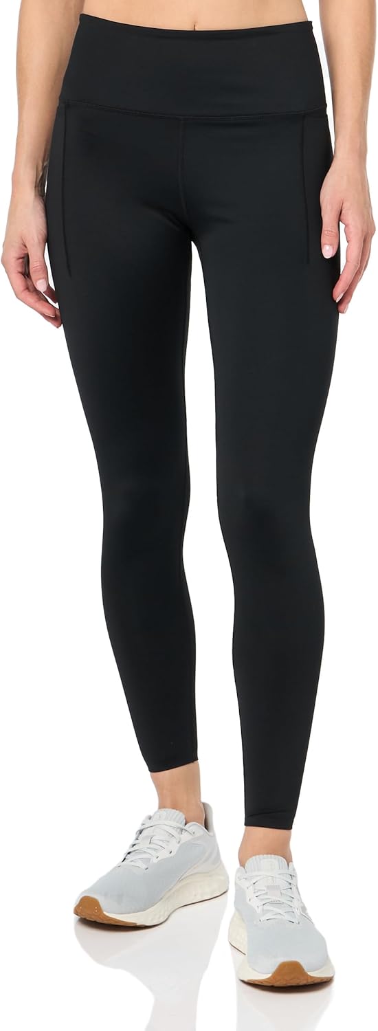 Jockey Women's Nylon Pocket Full Length Active Leggings Medium Deep Black