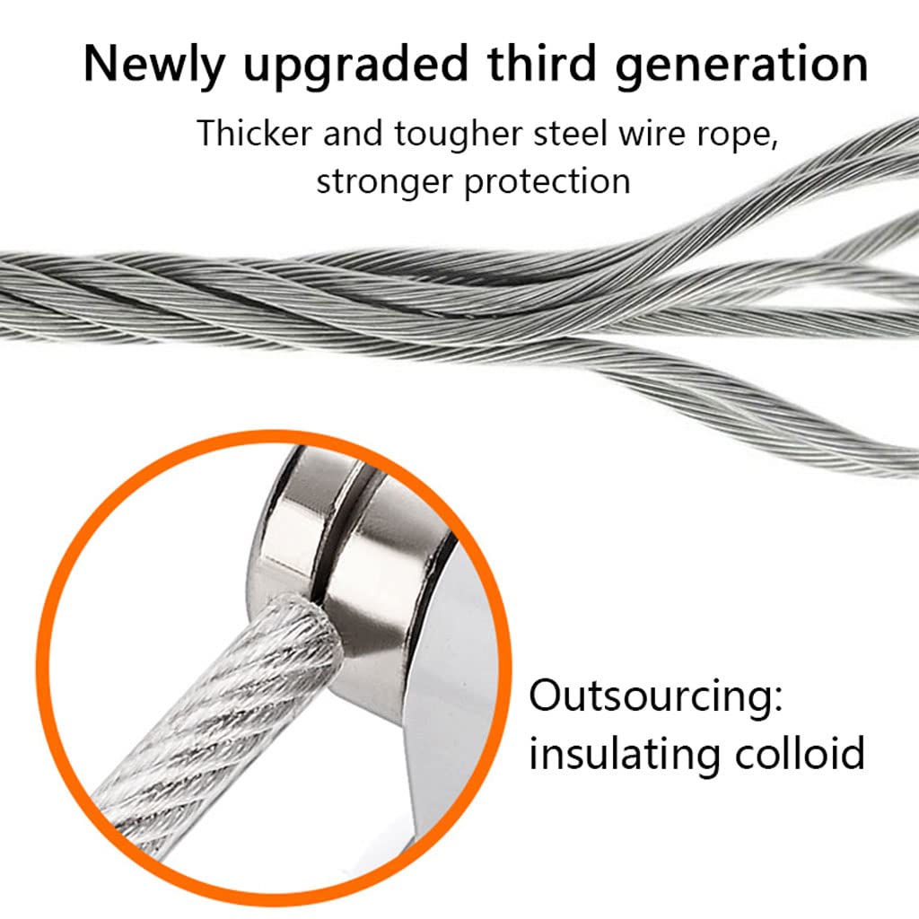 Cerraduras de seguridad para ventanas, cerraduras de seguridad para niños, cerraduras de cable duraderas con tornillos para uso doméstico y comercial
