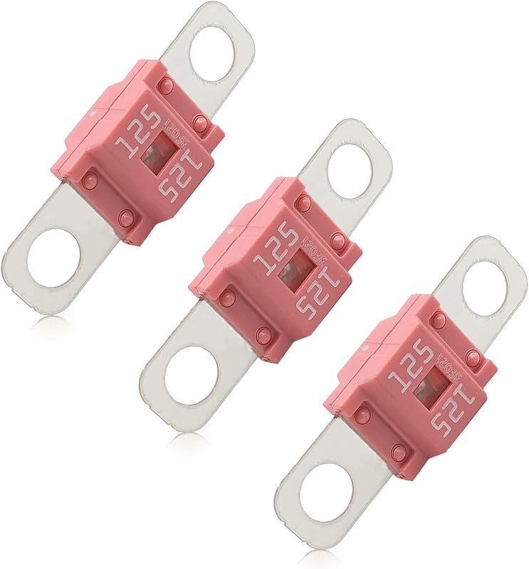 Fusível automotivo AMI/MIDI NOTISH 125 A para veículos – Kit com 3 unidades