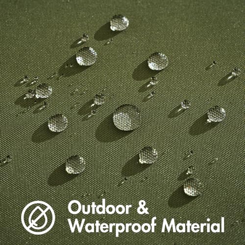 Woaboysetof2outdoorwaterproofpillowcovers16x16incholivegreendecorativefarmhousethrowpillowcoverssquaresolidcolorcouchpillowcoversforpatiotentbedsofalivingroom  Urban Country Home Decor Woaboy set of 2 outdoor waterproof pillow covers 16×16 inch olive green decorative farmhouse throw pillow covers square solid color couch pillow covers for patio tent bed sofa living room  urban country home decor