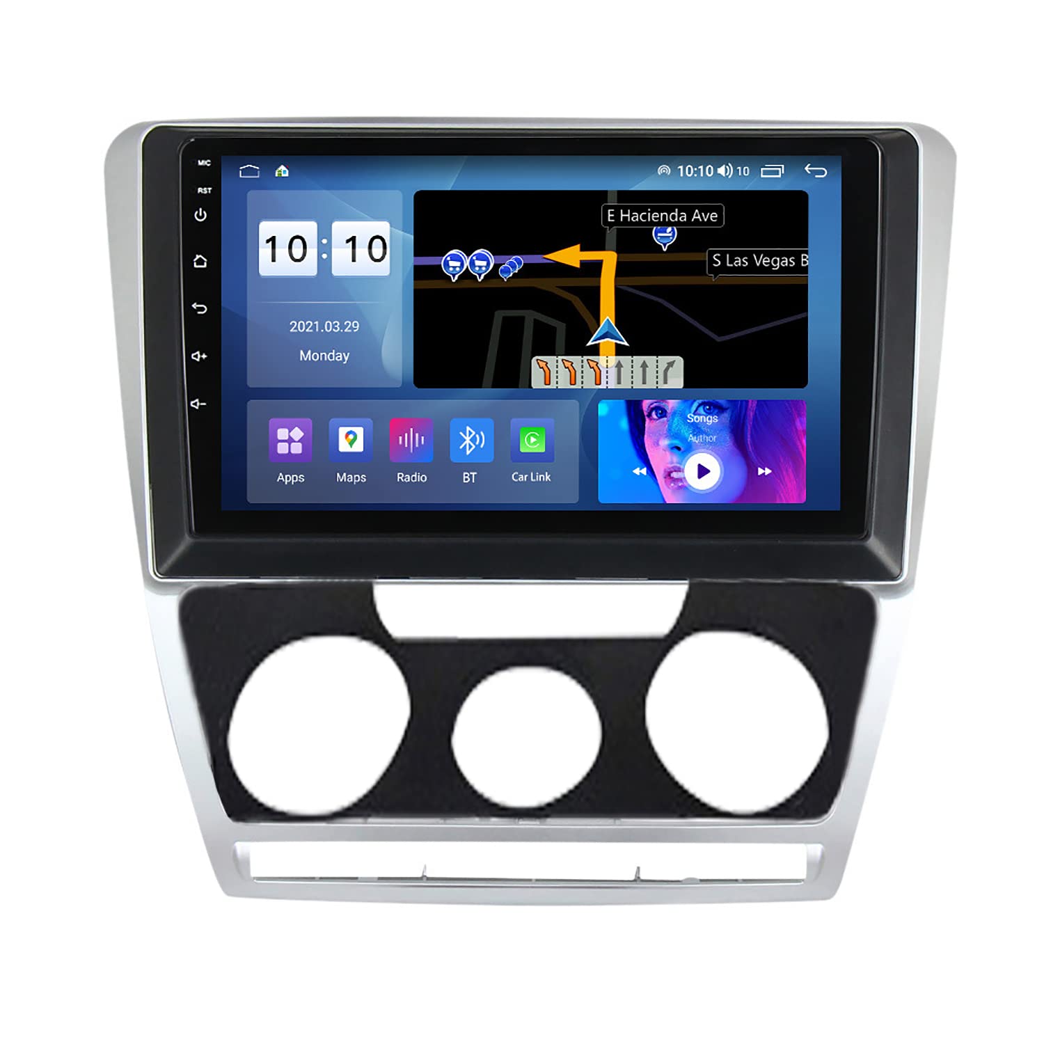 CharmstepAndroid 11 Car Radio Multimedia Player for Skoda Octavia 2 A5 2008-2013 Support Navigation GPS/Wifi/Bluetooth/FM/SWC/Mirror Link/DVR+Backup Camera