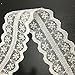 ELLA MAMA Lace Trim DIY Craft Ribbon 1-1/4“ x 20 Yards, Sewing Applique Craft Wedding Decoration Gift Wrapping Ribbon Tape