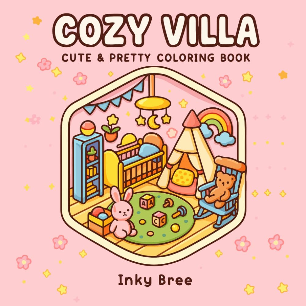 Cozy Villa: Cute & Pretty Coloring Book