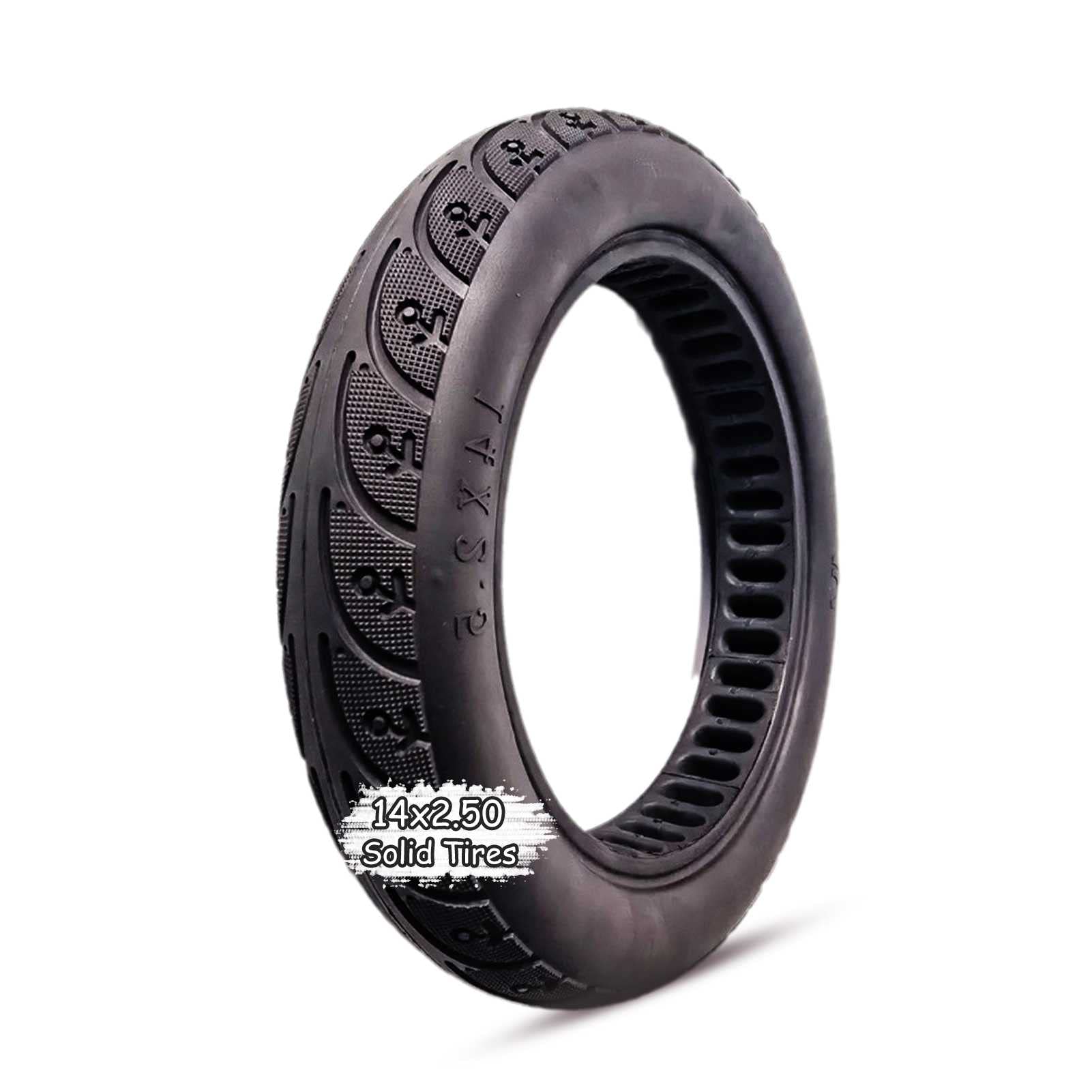 MZBZYU14x2.50 Electric Scooter Tires, 14x2.5 Solid Tires, 14-inch Wear-Resistant Anti-Skid, Scooter Tire Accessories