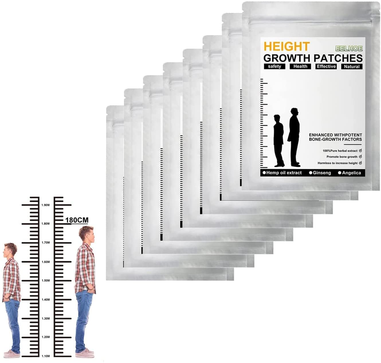 Buy ZANLION HeightenUP Acupunture Slimulating Foot Patch, Height Growth Patches, Growth Foot