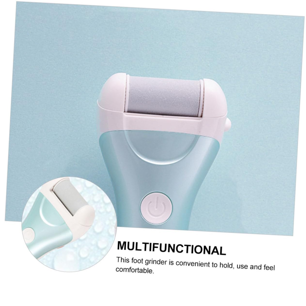 Mikinona Rimuovi Calli Piedi Elettrico Lima Elettrica Pedicure Abs, Testa Abrasiva Rimovibile, 1200 Mah, per Talloni e Cura Domestica