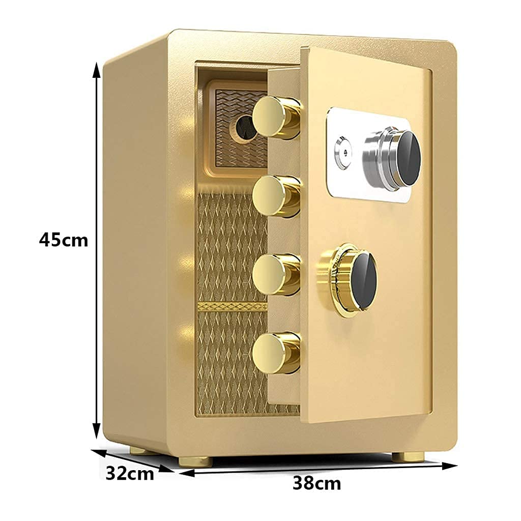 strongbox Cassaforte e ignifugo impermeabile Cassaforte di sicurezza digitale Cassaforte per ufficio in acciaio ignifugo impermeabile e antifurto, armadietto per contanti finanziari per hotel