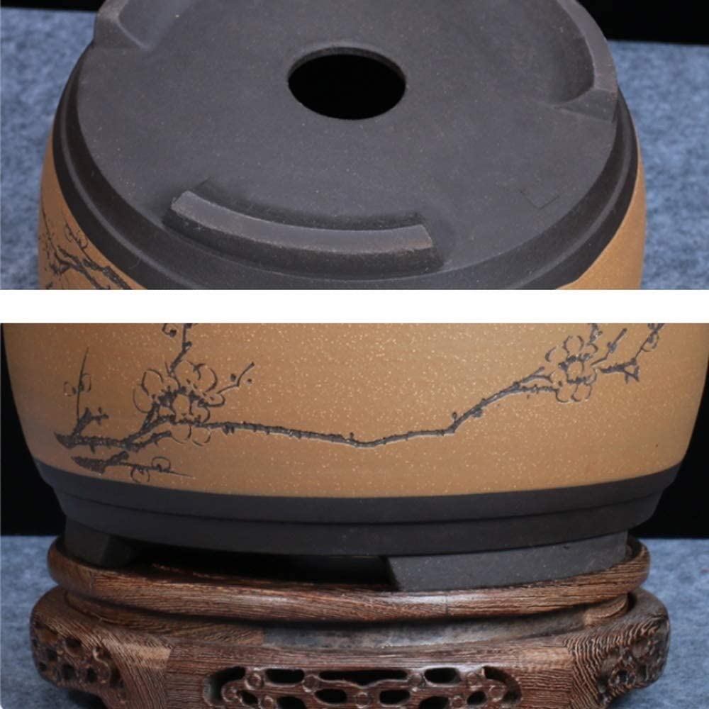 Lar Ceic doniczka na kwiaty, 17 x 10 cm, idealna do bonsai i dekoracji domu, bęben -SD, wentylowana doniczka do majsterkowania, idealna dla mamy i małych roślin