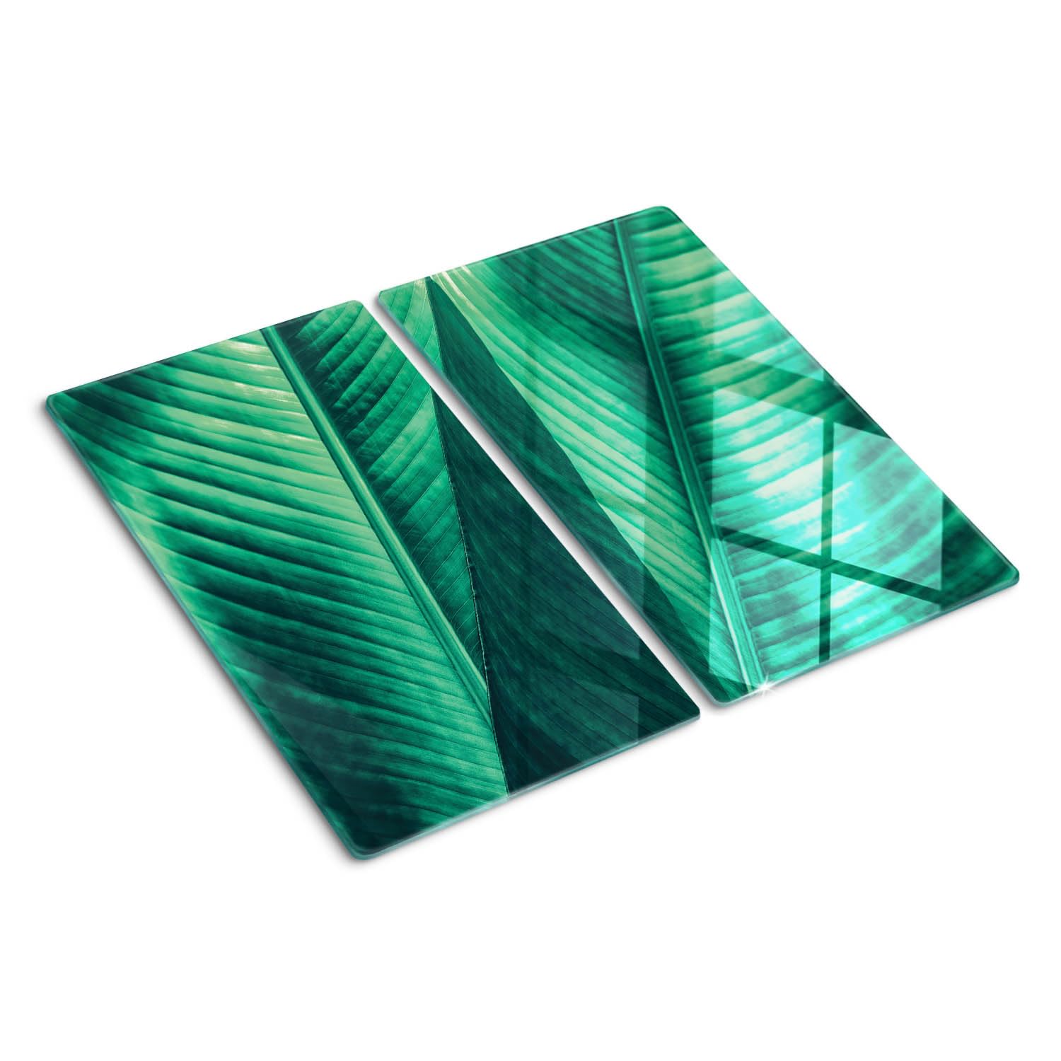 Planche en verre trempé haut de gamme 2x30x52 cm aux bords polis design orchidée
