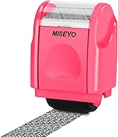 Vista 3 de Miseyo Protección contra robo de identidad sellos anchos y mini rodillos (melocotón) para privacidad de identificación de código de barras de datos