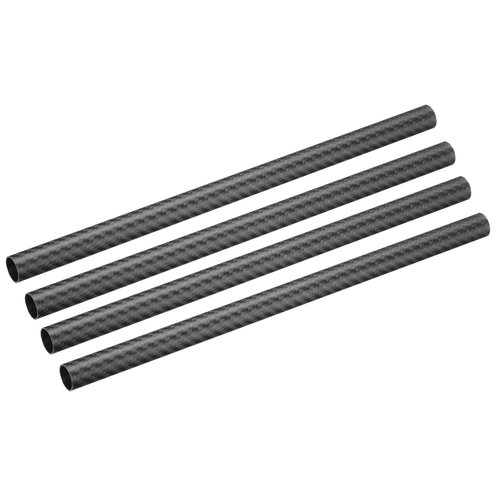 QUARKZMAN 4pz Tubi in Fibre di Carbonio 16 x 18 x 330mm Superficie Opaca Asta in Carbonio Avvolta a Rulli Tubi Tondi in Carbonio per Aeroplani RC Quadricotteri Multicotteri