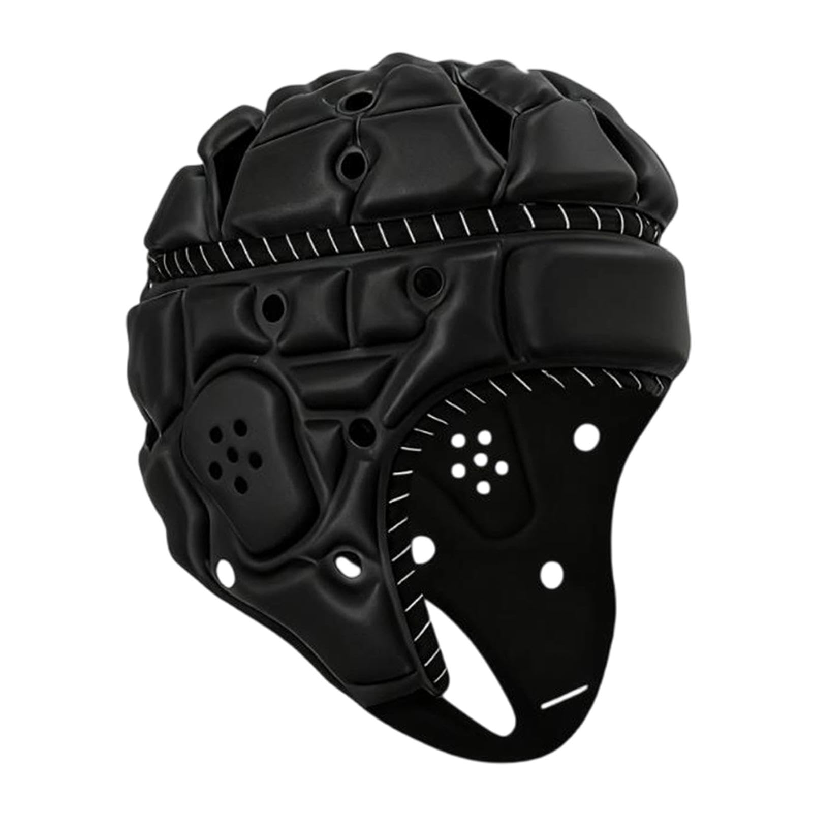 Casco de Rugby, Protector de Cabeza de Rugby, Ligero, Transpirable, Suave, Acolchado, Casco de fútbol para Adultos, para fútbol Bandera, Regalo,