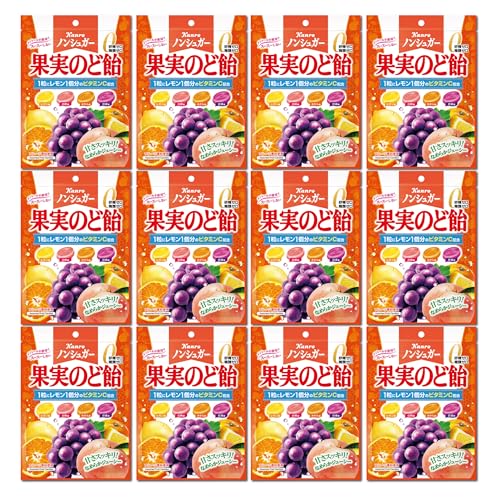 カンロ ノンシュガー果実のど飴 90g×12袋 PSJBOX