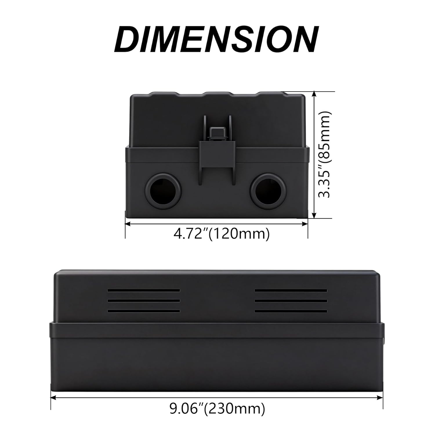 12V 18 Way Fuse Relay Box, 12 Slots Relays Holder 18 Slots ATC/ATO Fuses Holder, 4Pin 5Pin Universal Fuse and Relay Box Block, for Cars Truck Jeep ATVs RVs Pickups