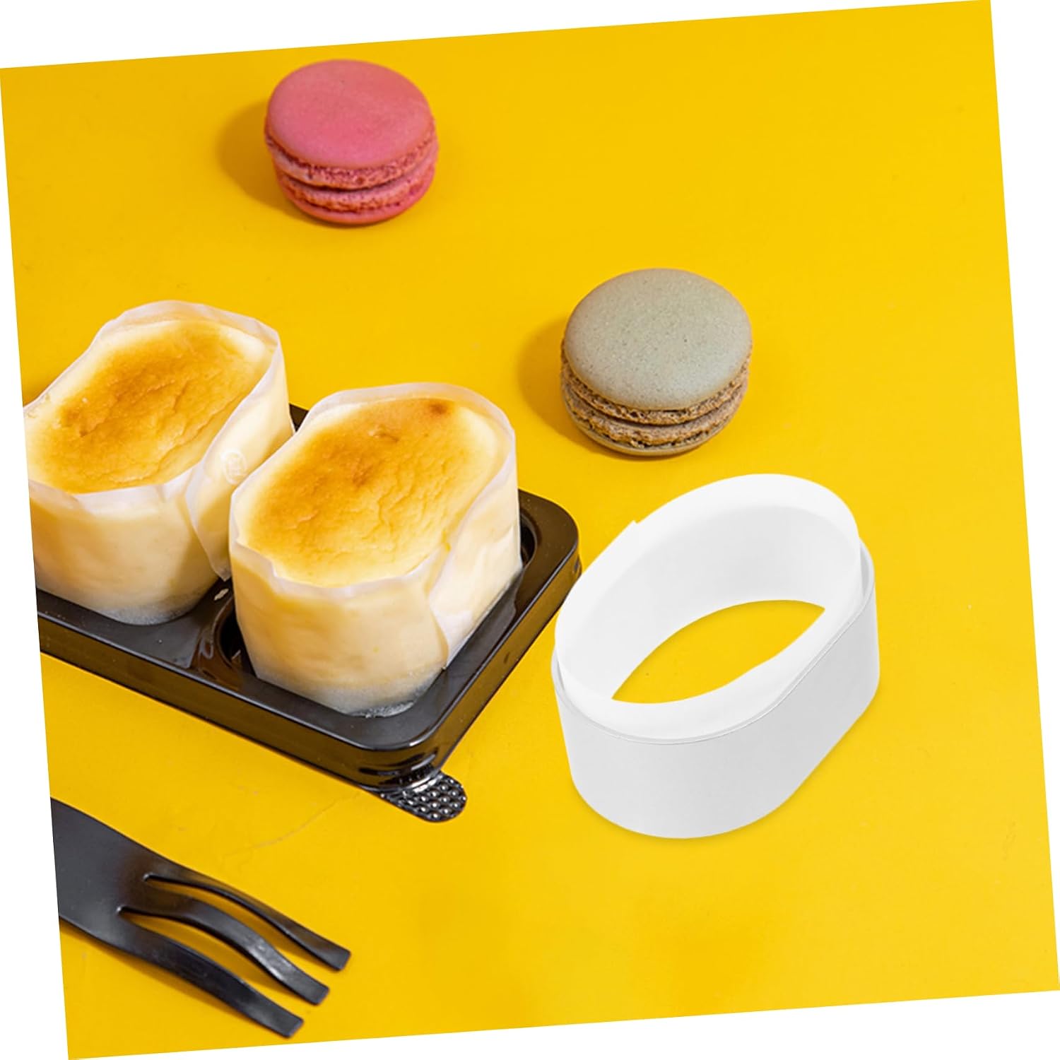 SOLUSTRE Aluminum Alloy Cheese Cake Molds Baking Cake Molds Non-stick Oval Shape Set of 1 Easy Release