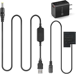 Raeisusp DMW-BLH7 Couplers DMW DCC15 Adapters USB Cable QC3.0 Adapter for Lumix DMC-GM1 GM5 GF7 GF8 LX9 LX10 LX15 DC-GF9 GF10 GF90 GX800 GX850