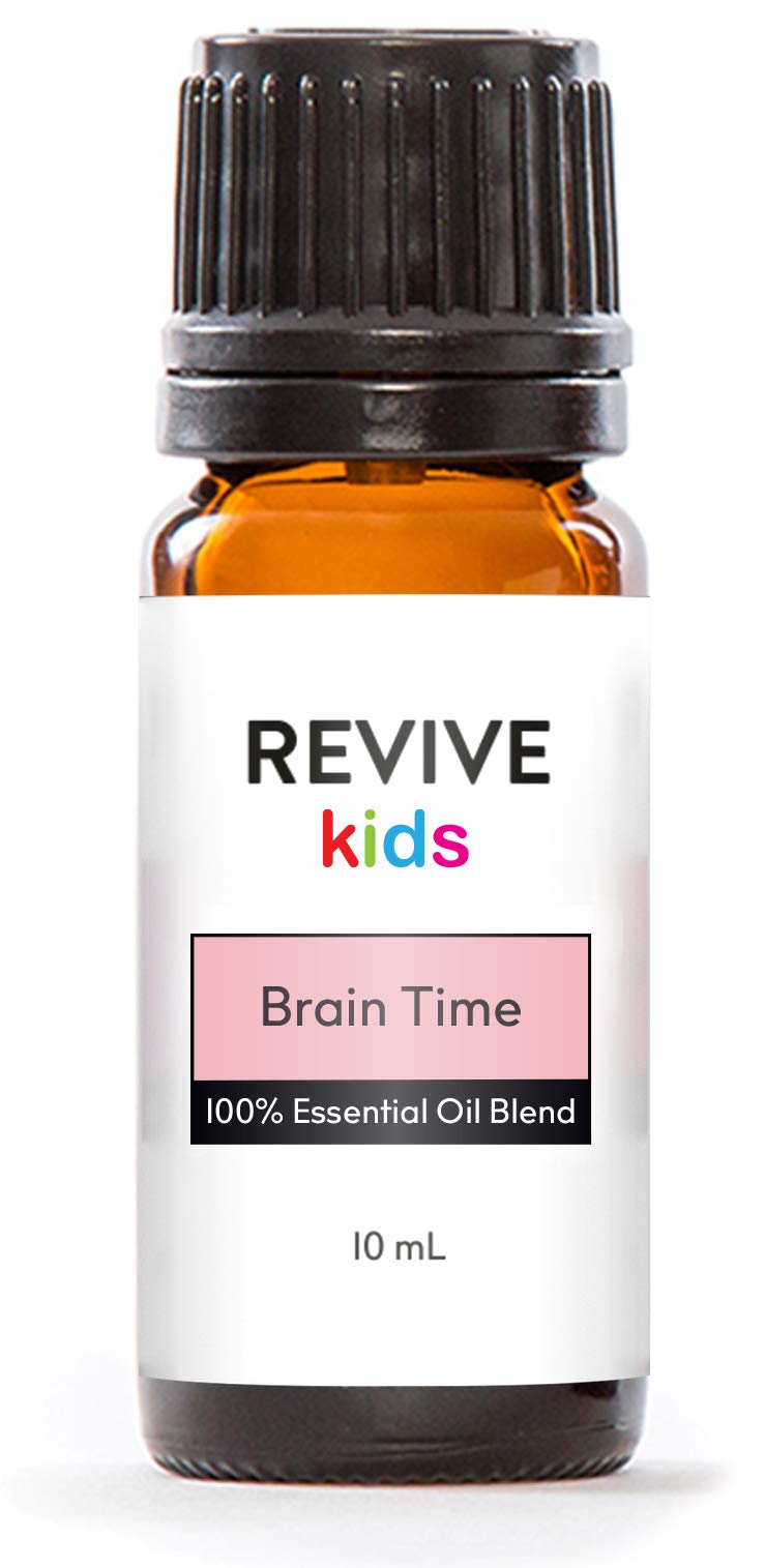 Brain Time Essential Oil Blend by Revive Essential Oils - 100% Pure Therapeutic Grade, for Diffuser, Humidifier, Massage, Aromatherapy, Skin & Hair Care