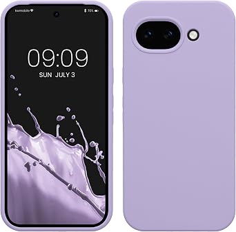 kwmobile Case Compatible with Google Pixel 10a Case - TPU Silicone Phone Cover with Soft Finish - Lavender