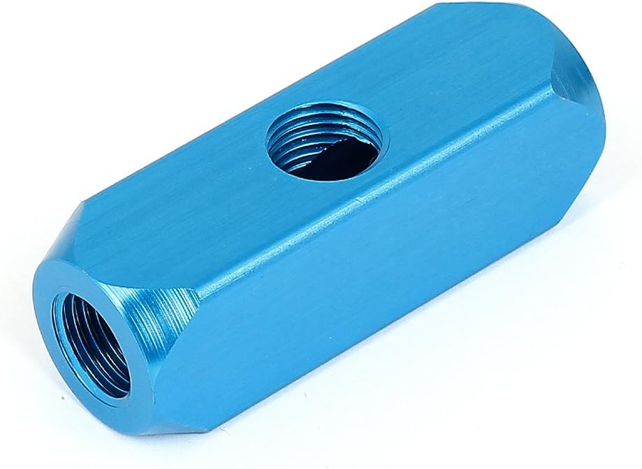 uxcell Air Compressor 1/4BSP 2 Ways Hose Tube Inline Manifold Block Splitter