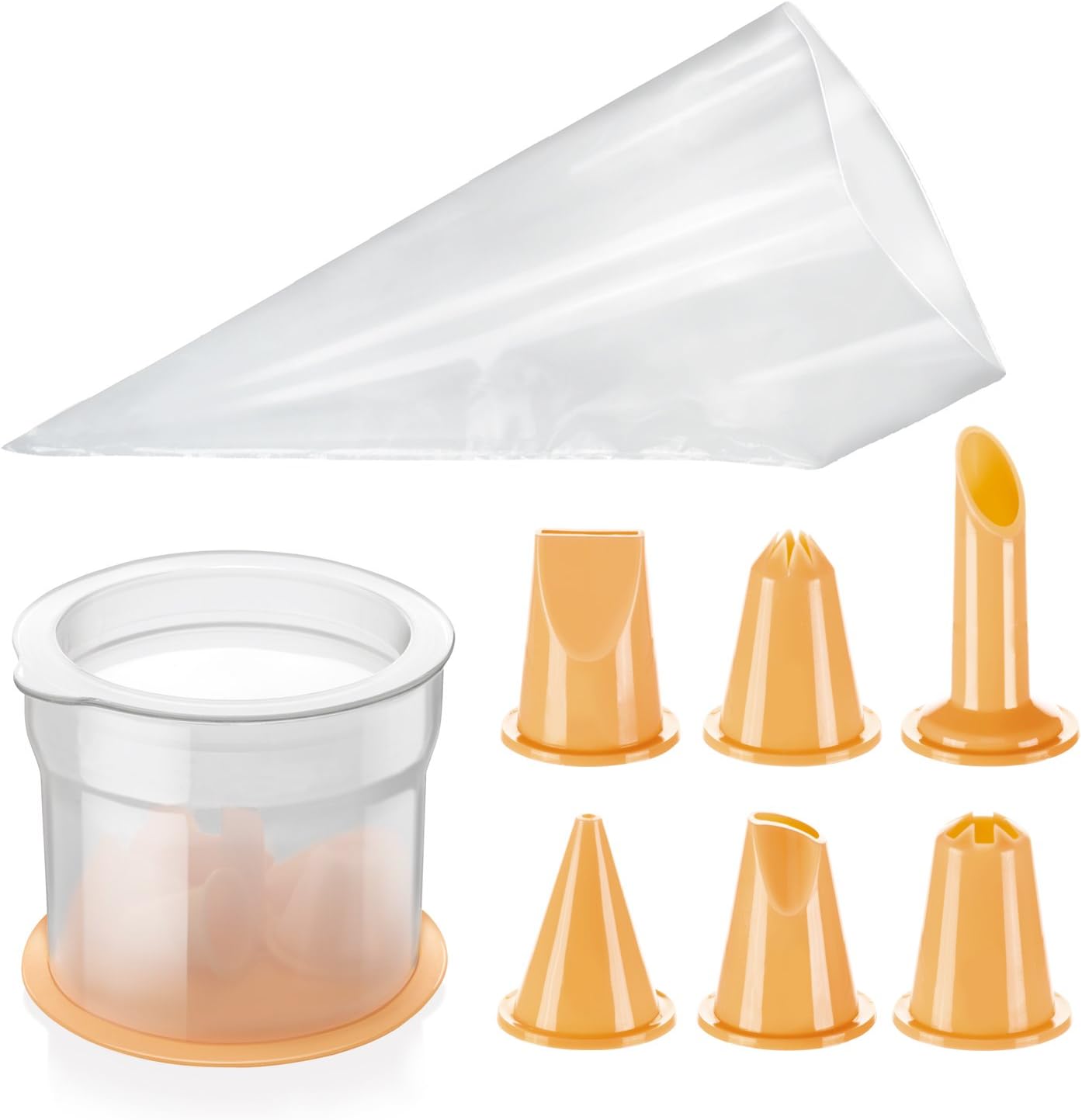 Tescoma Holder with Nozzles and Decorating Bags “Delicia”, Assorted