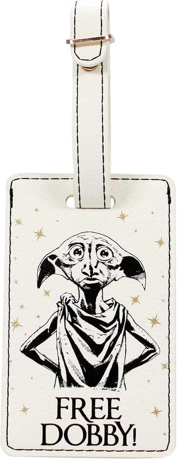 Half Moon Bay Harry Potter Luggage Tag | Luggage Tags for Suitcases & Luggage Labels for Suitcases | Harry Potter Gifts & Book Lover Gifts | Travel Accessories & Holiday Essentials | Dobby