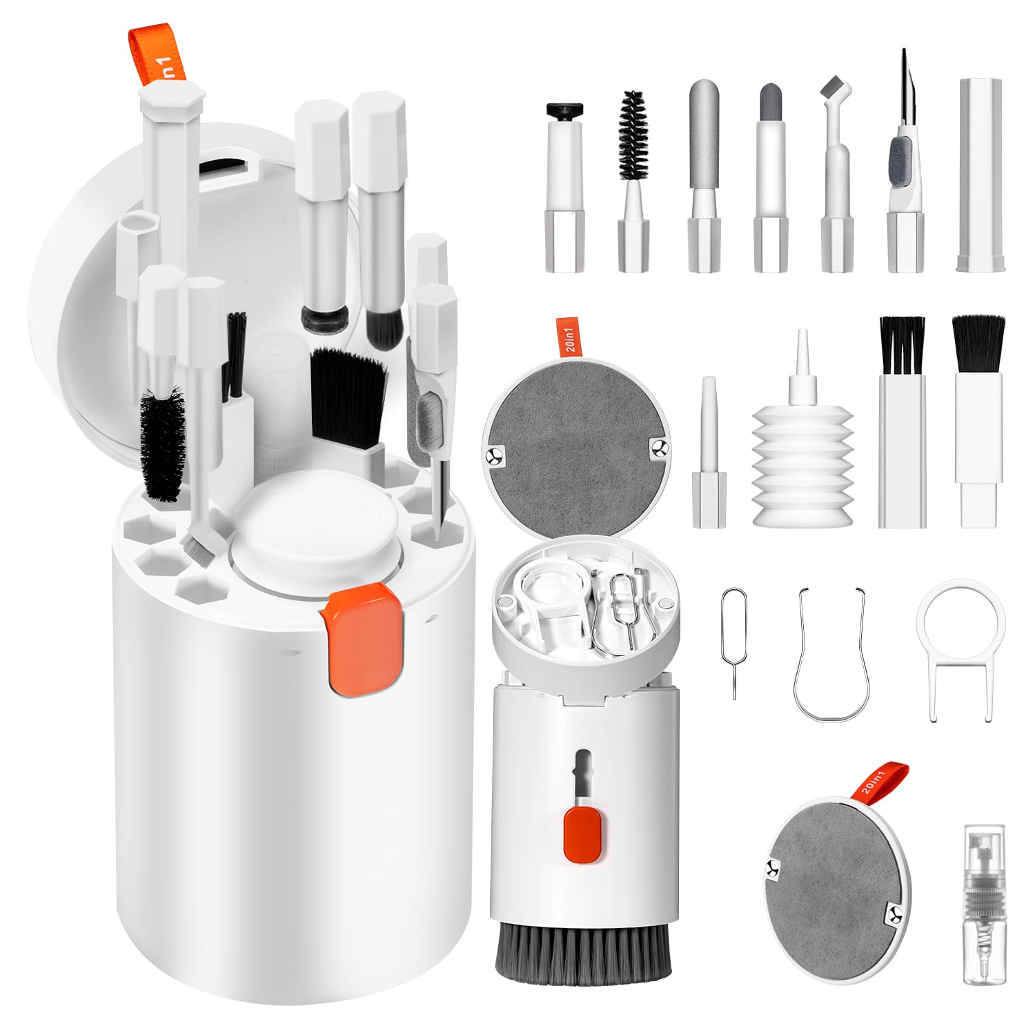 Brosse De Nettoyage 3-en-1 MEXRUMI - Pour Clavier, AirPods, Téléphone - Portable Et Efficace