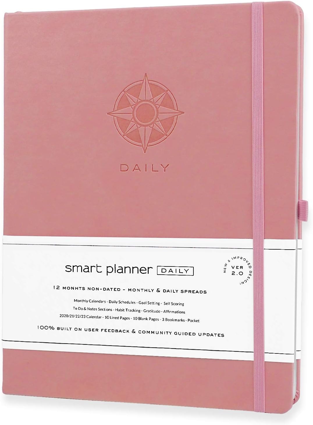 Smart Daily Planner Undated A4 Size Achieve Goals & Increase