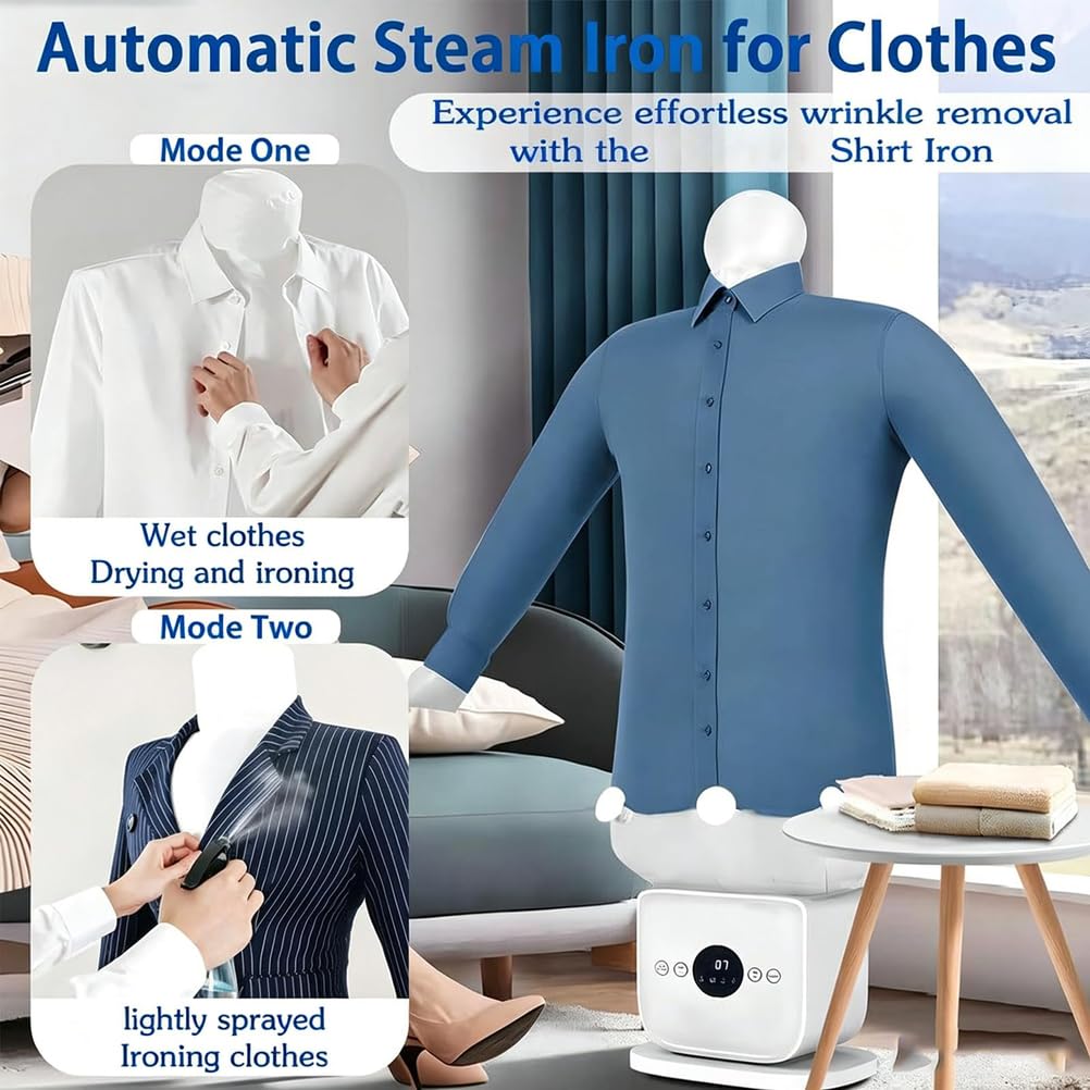 Manichino Stira Camicie, Ferro da Stiro Automatico Camicie Portatile