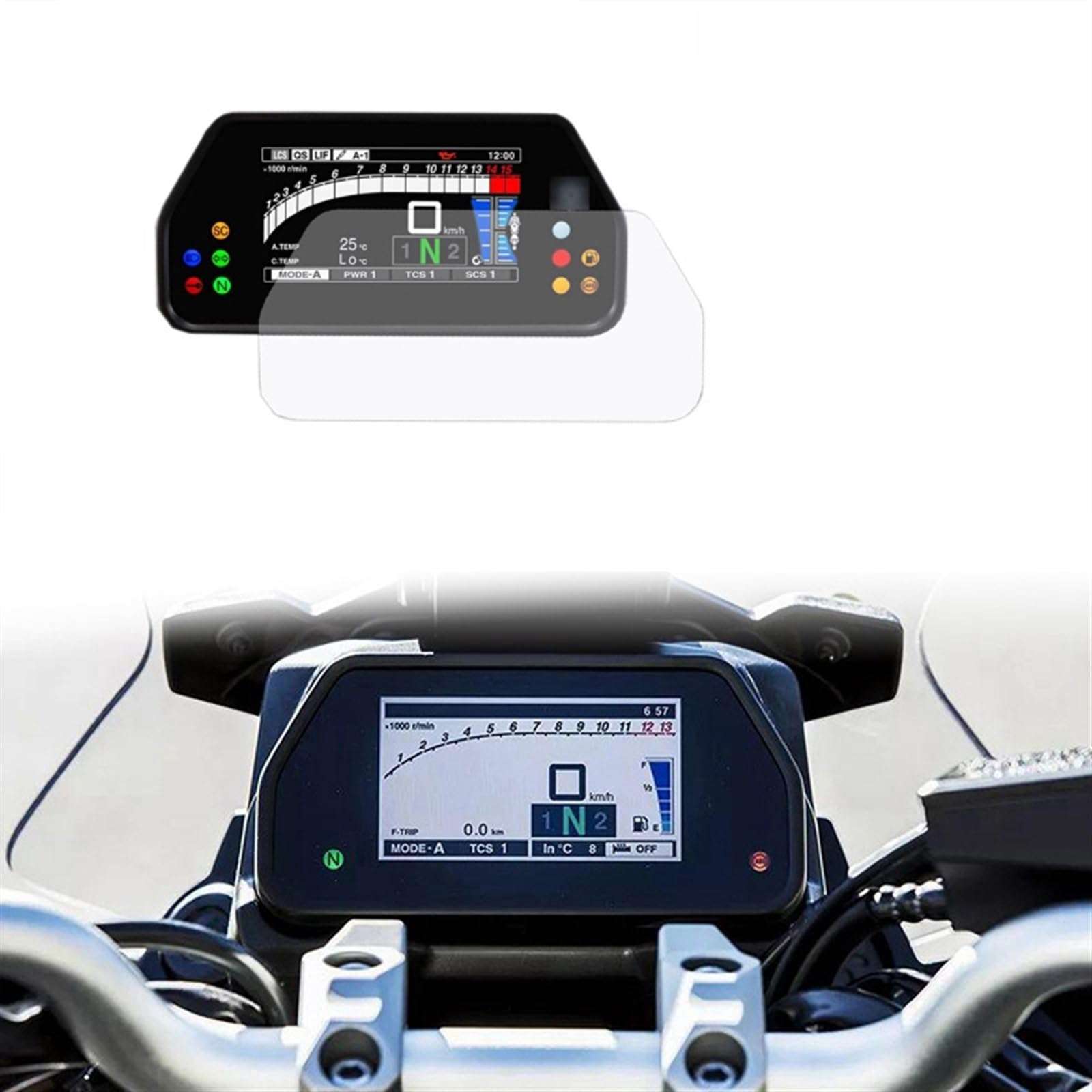 Protecteur d'écran film autocollant de protection écran anti-rayures compteur Yamaha Tracer 900