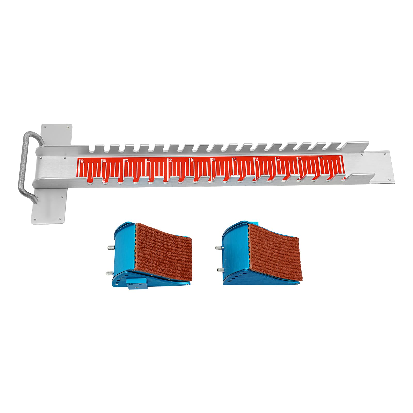 Bloque de arranque de aluminio ajustable de 6 posiciones, bloque de lanzamiento profesional de competición para atletismo y entrenamiento de sprint, bloques de pista de aluminio robustos con