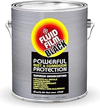 Fluid Film Black Non-Aerosol, Long Lasting Corrosion, Penetrant & Lubricant, Anti-Rust Coating, Protects All Metals in Marine and Undercoating in Automotive & Snow-Handling Vehicles, 1 Gallon