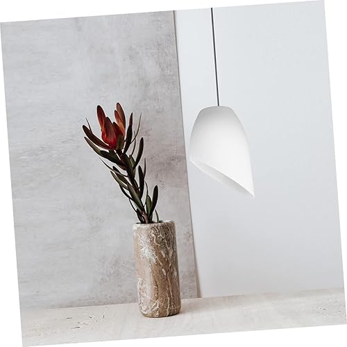 Miniatura 3 de VICASKY Pantalla de herradura en ángulo, 5 piezas, accesorios para decoración de mesa, luz de arriba, cubierta de luz blanca, reemplazo de pantalla